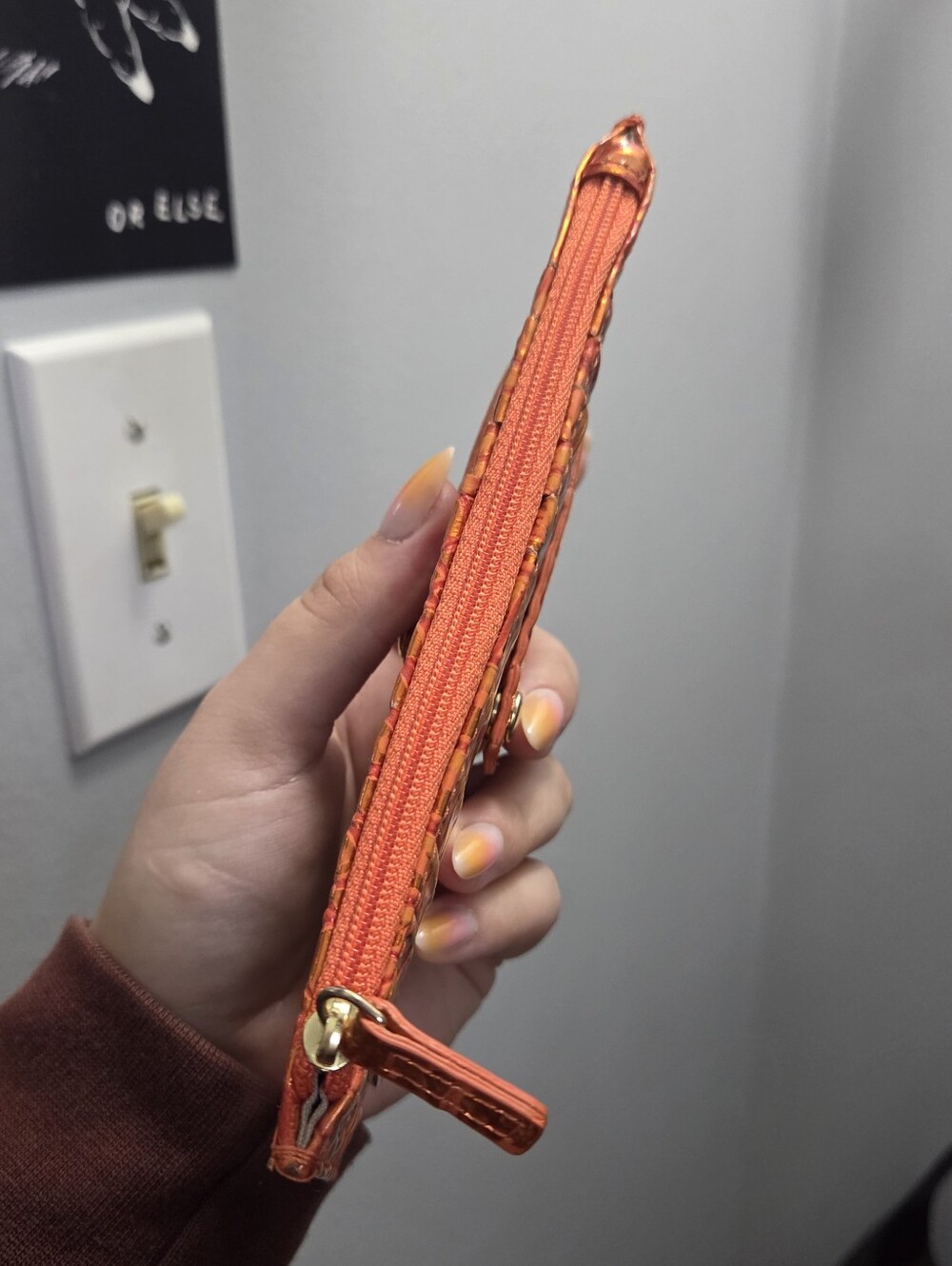 brahmin orange potion credit card wallet - Picture 5 of 6